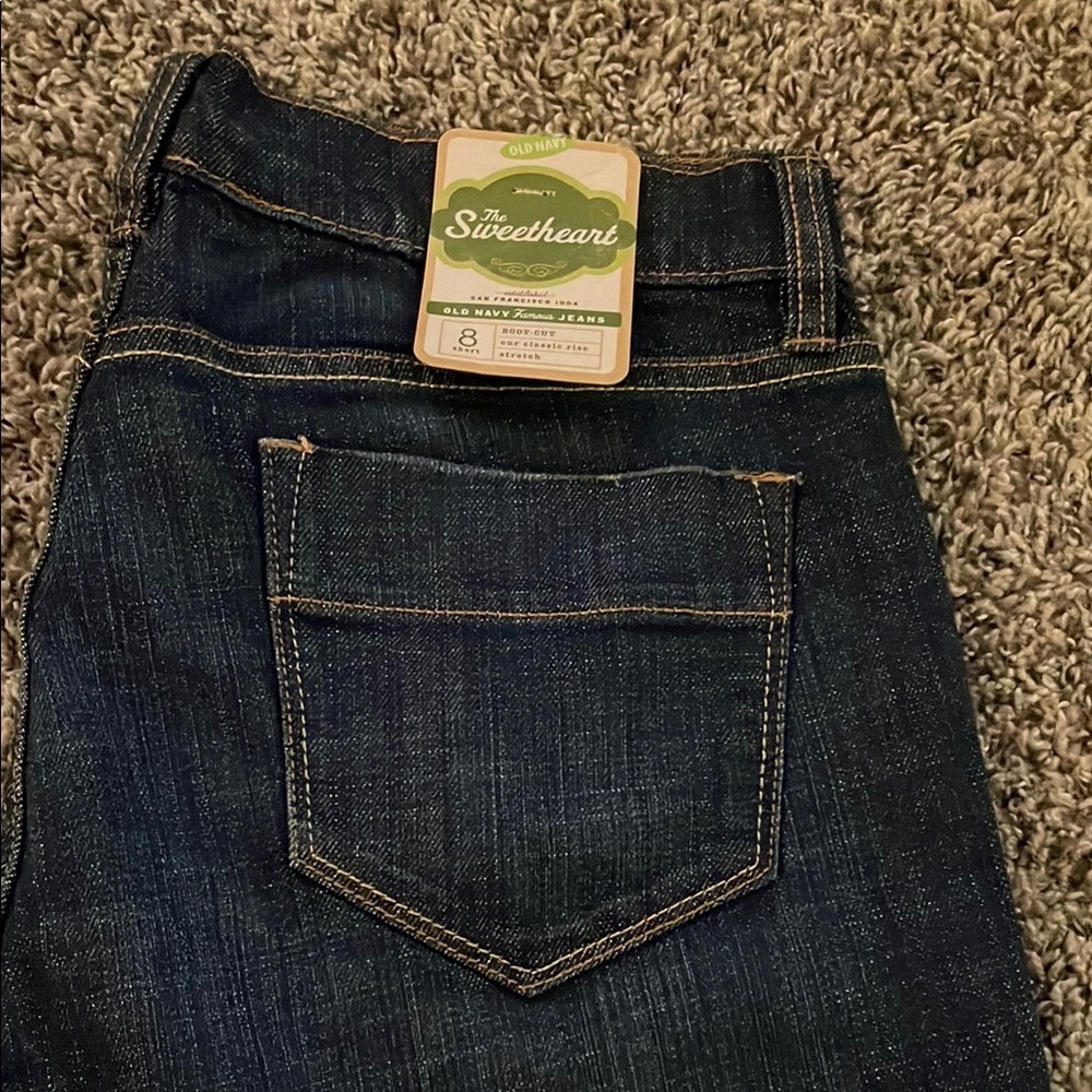 NWT Old Navy The Sweetheart Women's Dark Blue Boot Cut Jeans - Picture 8 of 11